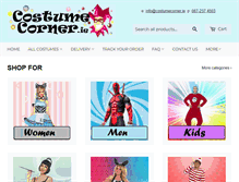 Tablet Screenshot of costumecorner.ie
